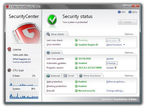 g data antivirus rating windows 10