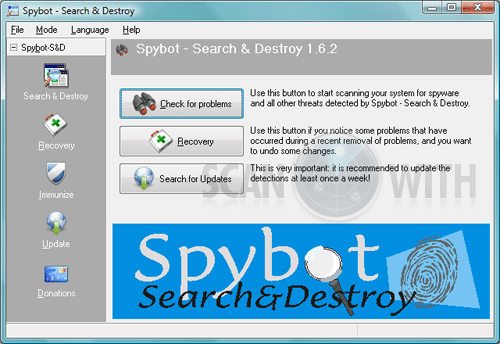 spybot search and destroy for windows 7